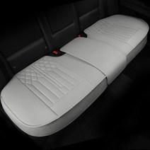 리버폭스 시트커버 이염방지 타공 차량용 가죽 방석 뒷좌석, 그레이, 1개