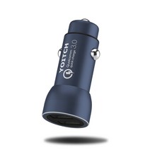 요이치 앨빈 2세대 USB 2포트 차량용 고속 충전기 시거잭 36W, 메탈블루, YC-2PCU600