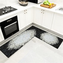 더플로우컴퍼니 모던 기하학 패턴 주방 발매트, NO.23