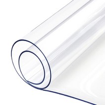 예피아 PVC 모서리 라운드 테이블 매트, 두께 2mm x 폭 120cm x 길이 50cm, 투명