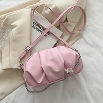 소프트 구름 체인 크로스백 미니백