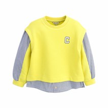 컬리수 남아용 퍼니 레이어드 티셔츠 C221TSG55P