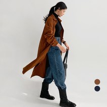 바블링브룩 여성용 루즈핏 피치 셔츠 롱 원피스