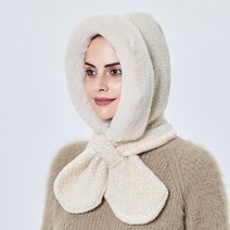 나야스타일 일체형 방한모 DJBG-136, 베이지(DJBG-136-4)