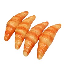 해피제이 냉장고 부착 자석 빵 모양 재밌는 볼펜 크로와상, 혼합색상, 4개