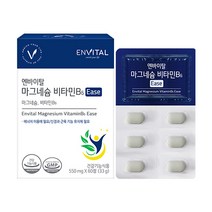 엔바이탈 마그네슘 비타민B6 Ease 33g, 60정, 1개