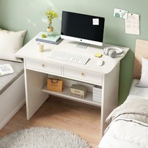 윌리브 1인용 컴퓨터 책상 80cm, 화이트