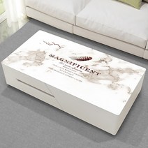 알럽홈 대리석 패턴 방수 멀티 테이블 매트, TYPE4, 80 x 140 cm