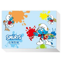 다다 스머프 뜯어쓰는 8절 스케치북 130g, 345 x 245 mm, 250매