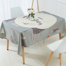 마켓에이 크리스마스 패턴캐릭터 식탁보, 패턴나무B, 140 x 180 cm
