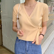 엔비룩 여성용 머랭 디저트 랩 니트