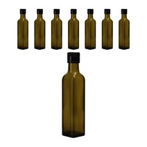 올리브 사각 전용캡 오일병, 8개, 250ml