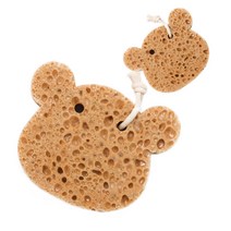 쓱싹 해면 목욕스펀지 베어, 베이지, 1개입, 2개