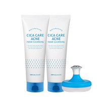 썸블라썸 시카 케어 아크네 폼클렌징 250ml x 2p + 브러쉬 세트, 1세트