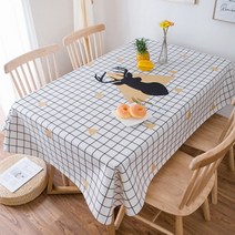 라플렌느 북유럽풍1 주방 식탁보, I타입, 6인용(140 x 230 cm)