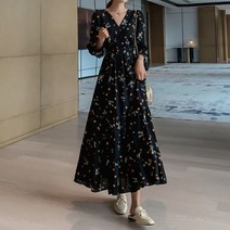 MA 데이트룩 브이넥 롱원피스
