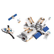 우주 정거장 레고호환블록 4850wg, 혼합색상