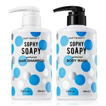 더프트앤도프트 소피소피 헤어 샴푸 500ml + 바디워시 500ml 세트, 1세트