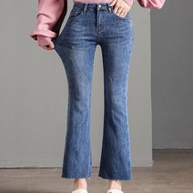 루나걸 여성용 시크릿 부츠컷 데님 팬츠