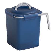 이지앤프리 이지 음식물 쓰레기통 4L, 네이비