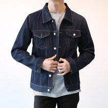 제제 남성용 슬림라인 데님자켓