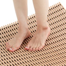 컴포리빙 욕실 욕조 현관 미끄럼방지매트 일반 90 x 100cm, 우드