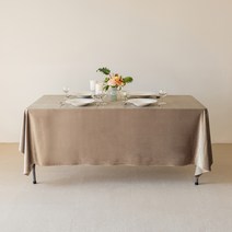 대성섬유 행사용 벨벳 루핑 테이블보, 810 베이지, 특소(90 x 150 cm)