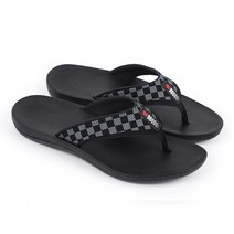 블랙무스탕 남성용 딘느 패턴 쪼리 슬리퍼