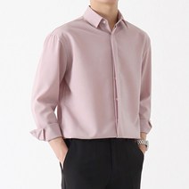 지지블랙 남성용 베네딕트 기본 정장 긴팔 카라 셔츠