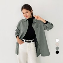 바블링브룩 여성용 피치 오버핏 셔츠 남방