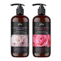플루 네이처 앤 퍼퓸 샴푸 화이트머스크 1000g + 로즈블러썸 1000g, 1세트