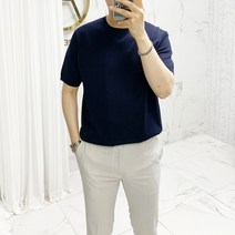 아도르클래식 라운드 9컬러 니트 반팔티