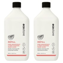 에코스토어 포밍 핸드워시 리필 핑크그레이프프룻 민트, 850ml, 2개