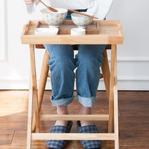아카시아 아웃도어 서빙 트레이, 혼합색상