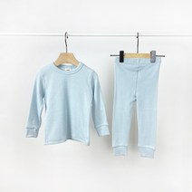 아동용 파스텔 컬러 홈웨어 상하의 세트