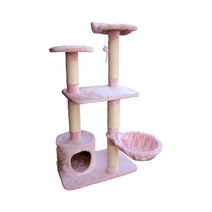 그린펫 고양이 5단 멀티 캣타워, 핑크, 1개