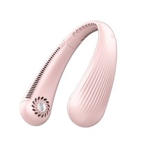 Dr리빙스토어 USB 휴대용 넥밴드 선풍기, 핑크, T36