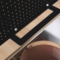 책상 파티션 베이스, 1개, 블랙