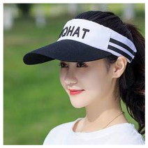 오티온 골프 썬캡, 블랙캡 블랙레터링