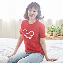 몽피마피 여성용 몽피마우스 반팔 티셔츠