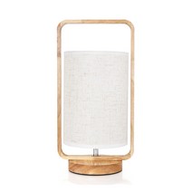 모락 넬리 LED 손잡이 우드 스탠드 무드등, 베이지