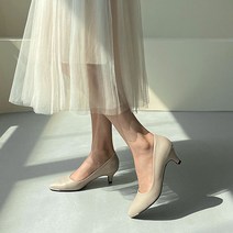 벨레페 샬론 스틸레토 미들힐 펌프스 오피스룩 5.5cm