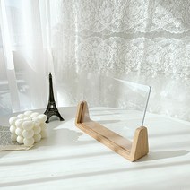 픽홈 우드 프레임 아크릴 액자 4종 세트, 투명