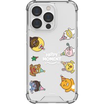 카카오프렌즈 해피모먼트 퍼니 투명 방탄 강화 휴대폰 케이스