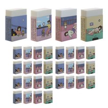 핑크풋 보리 쓱싹 지우개 4종 x 8p 세트 500, 퍼플, 민트, 블루, 핑크, 1세트