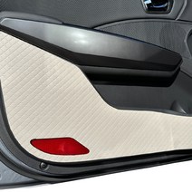 블랙라벨 차량용 인조가죽 도어커버 1열 2p + 2열 2p 세트, BMW 미니쿠퍼 클럽맨, BMW, 아이보리