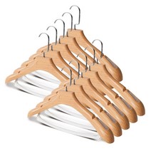 마켓플랜 여성 정장 옷걸이, 우드, 10개