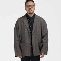 러기드하우스 남성용 버틀러 오버핏 체크 자켓