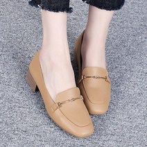 코나블루 여성용 기본 금장 버클 단화 로퍼 3.5cm DT3838