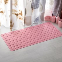 버블미끄럼방지 욕실매트 L 44 x 92 cm, 핑크, 1개